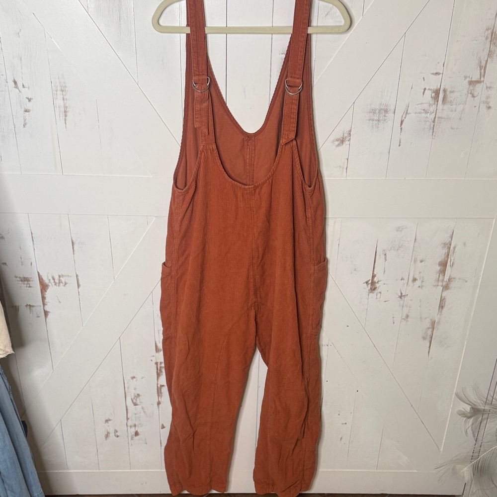 We The Free Corduroy Jumpsuit Burnt Orange Medium - Picture 14 of 16